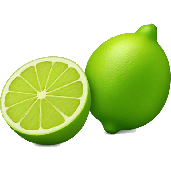green lemon in two parts emoji