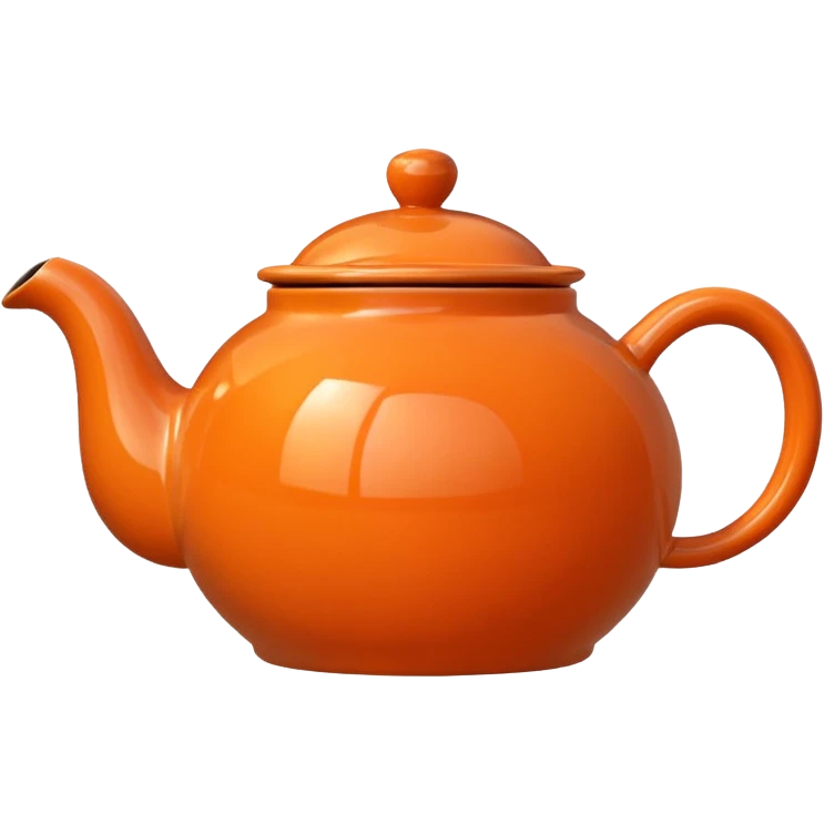 orange tea pot emoji