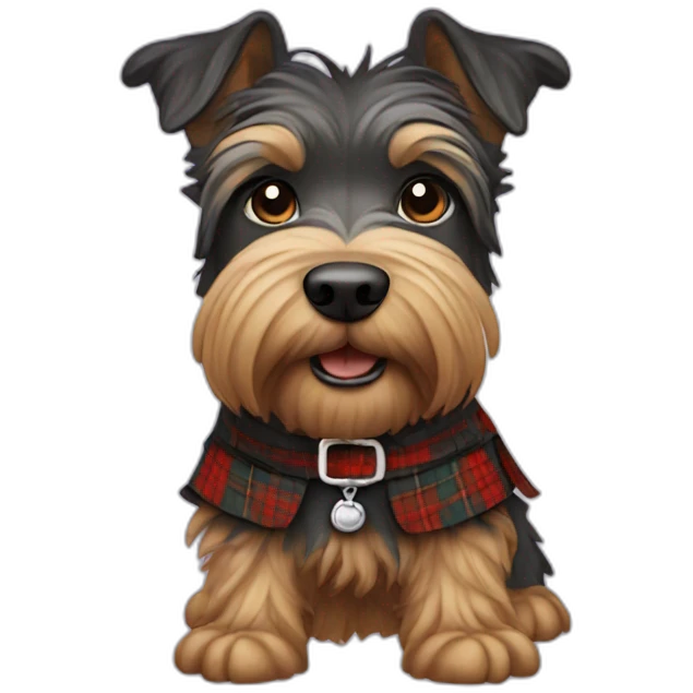 Scottich terrier wearing kilt emoji
