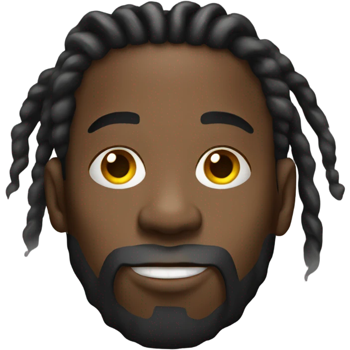 Black guy with dreads smoking  emoji