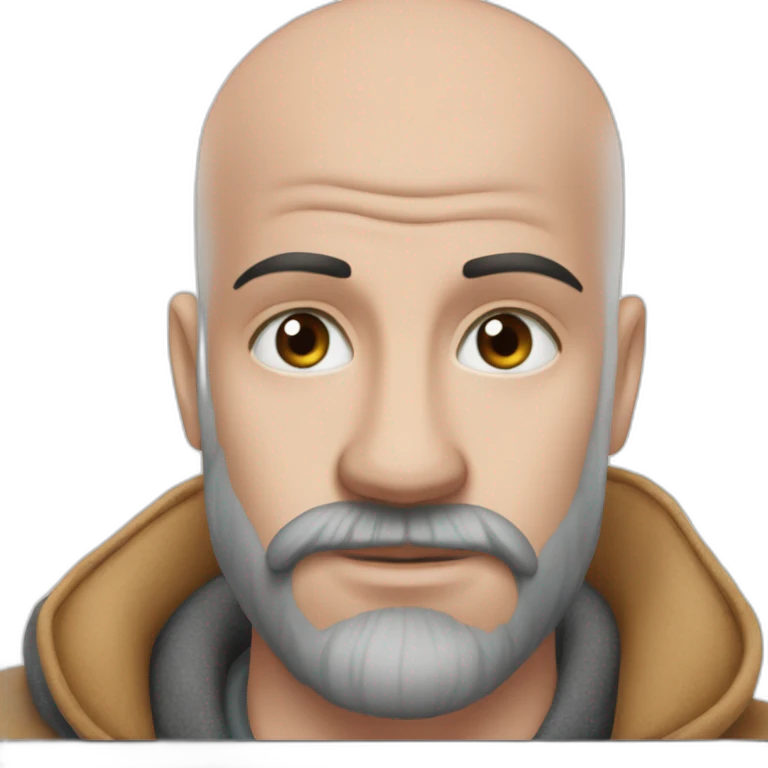 bald boy with beard emoji