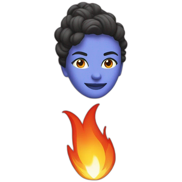 feminist symbol on fire emoji