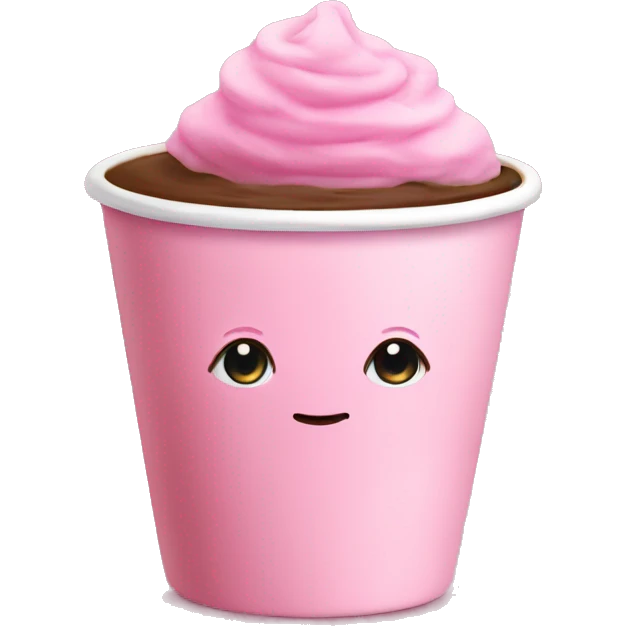 Cute pink coffee  emoji