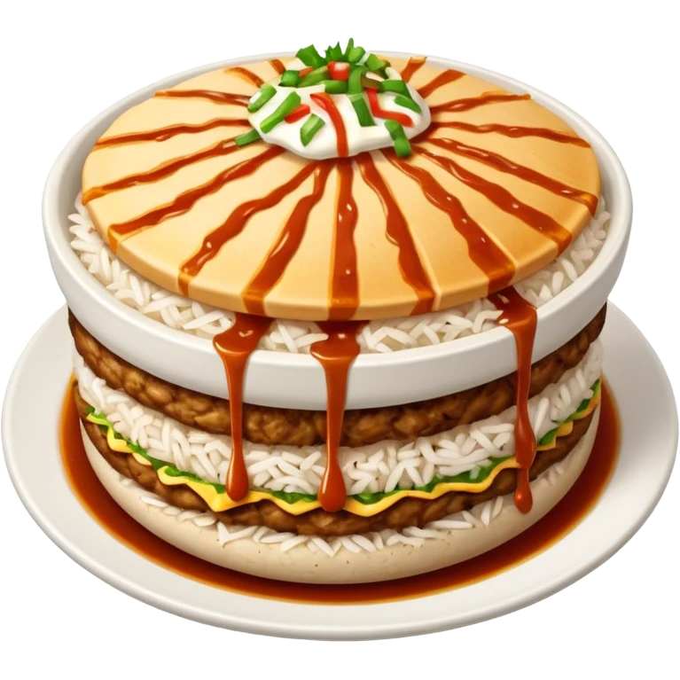 rice topped with döner emoji