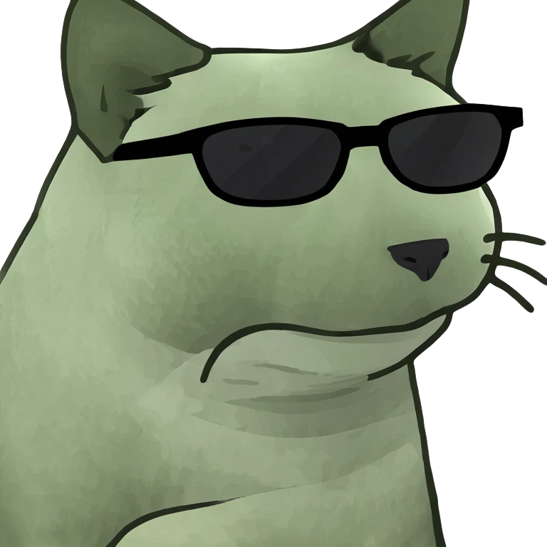 Cat with sunglasses emoji