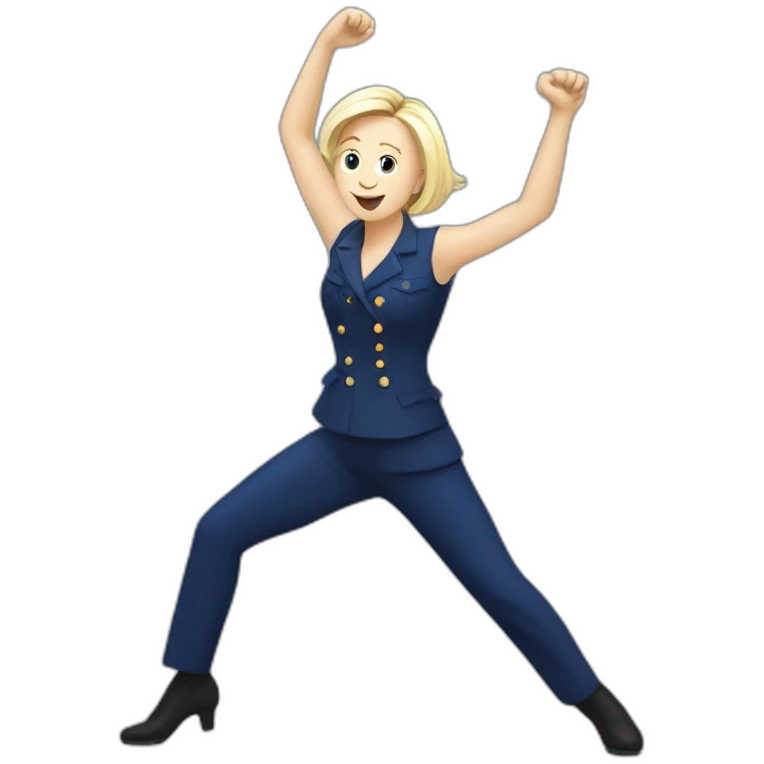Marine Lepen dancing emoji