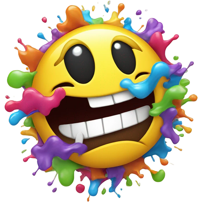 smiley face throwing up emoji