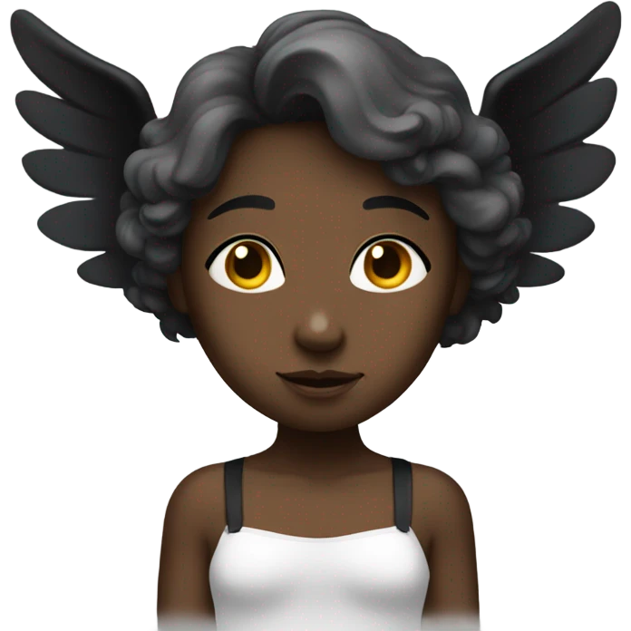 😇 black emoji