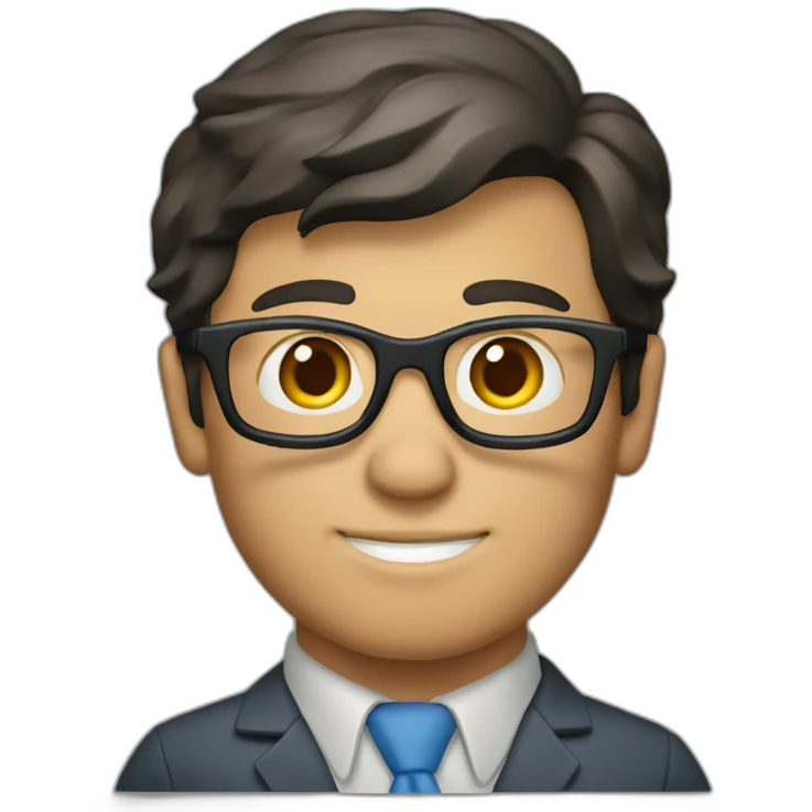 clark kent using a laptop, front view emoji