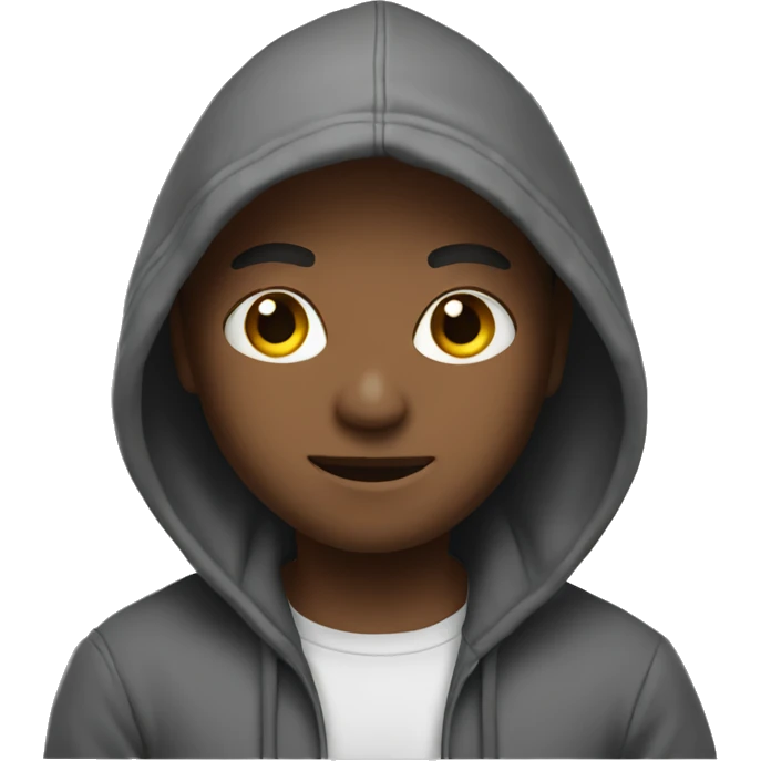 Me with hoodie emoji