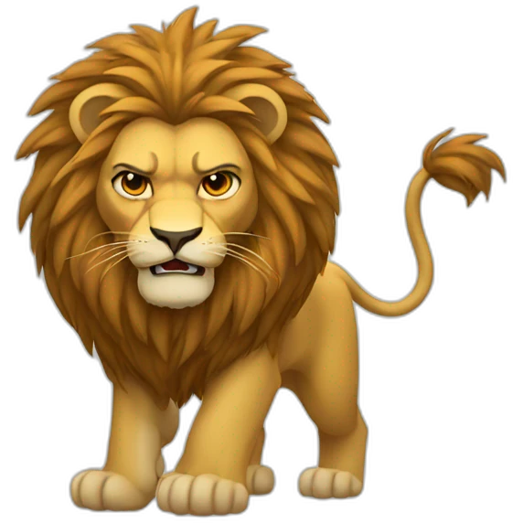 lion - royal - angry emoji