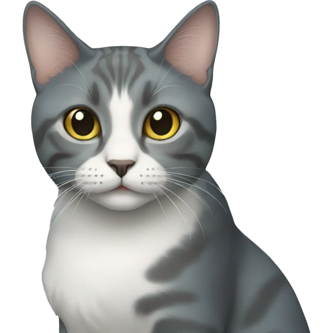 Cat blue emoji