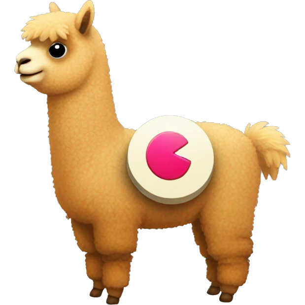 Alpaca pac man emoji