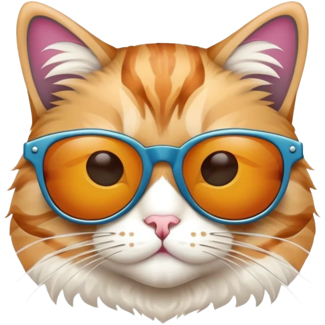 Cat wearing sunglasses emoji