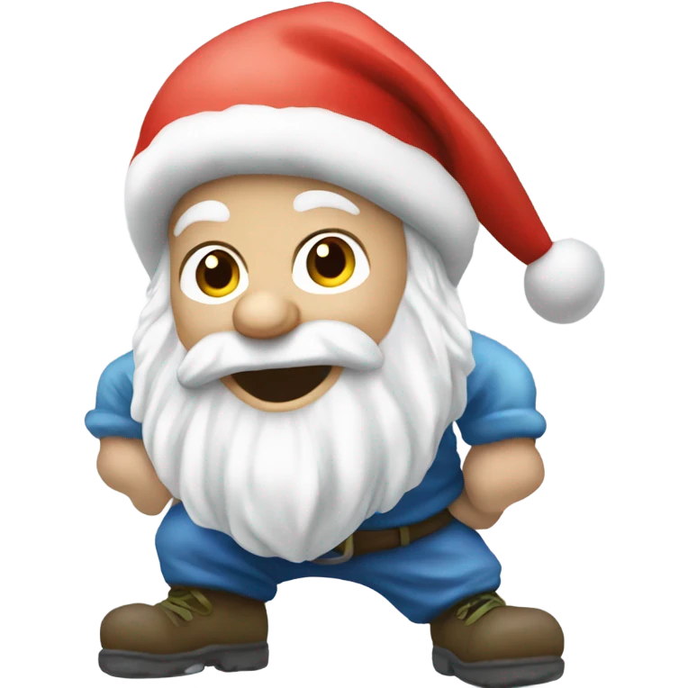 Snowball fight garden gnome emoji