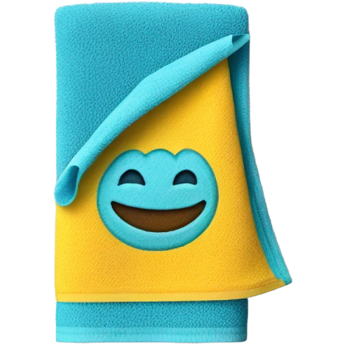 small cleaning towel emoji
