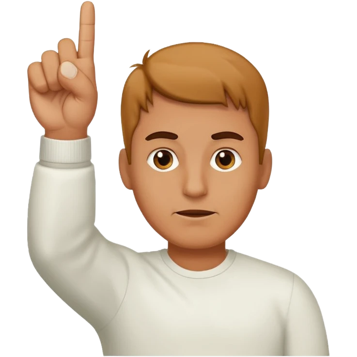 man sticking up middle finger emoji
