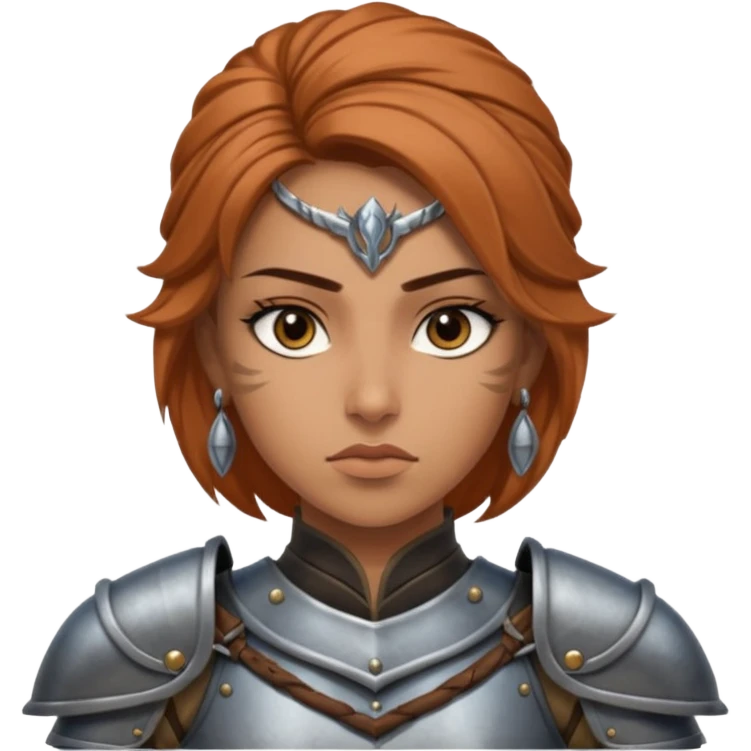 ESO female moamer warrior with lashes and earrings emoji