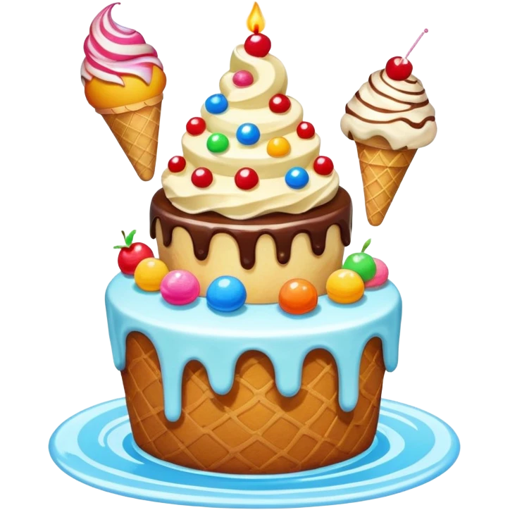 dessert flying island emoji