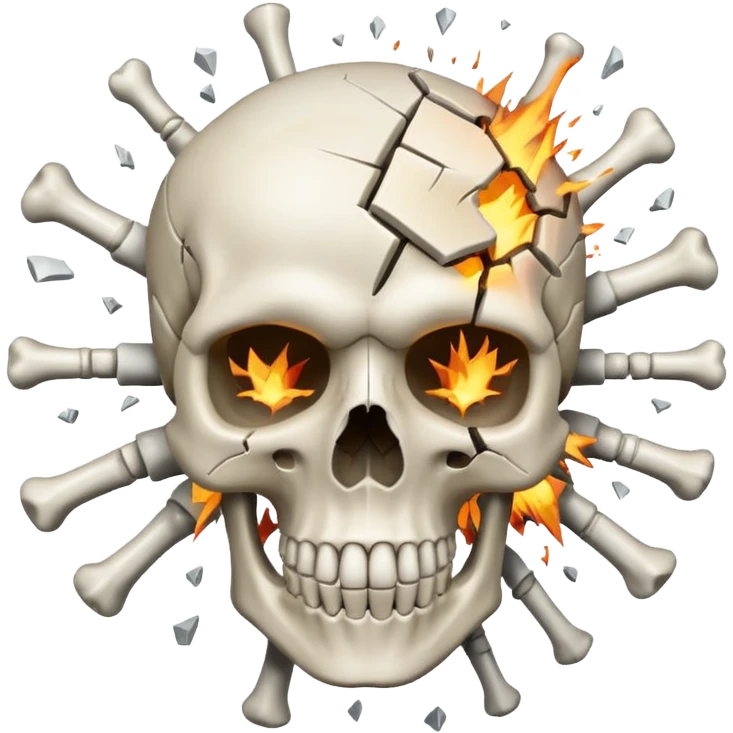 Exploding skull emoji