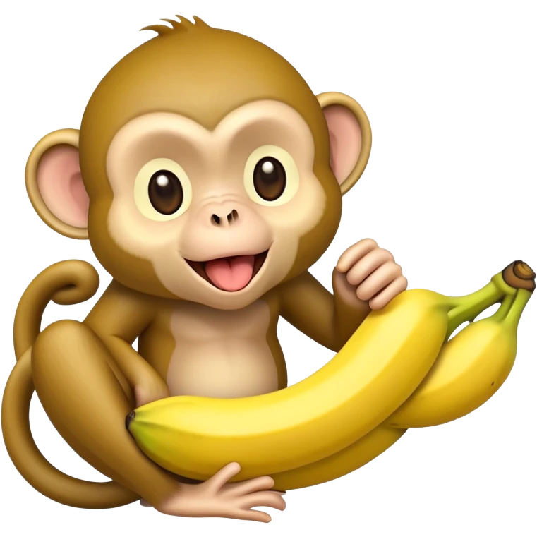 Monkey in a banana  emoji