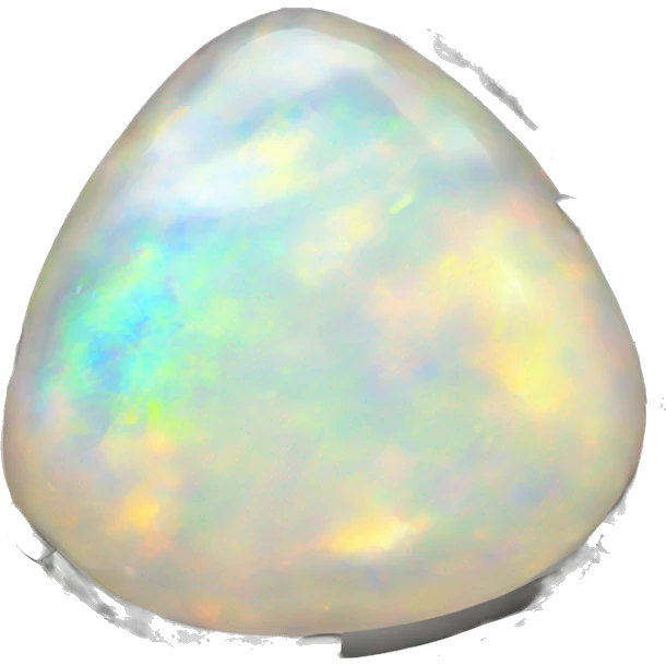 realistic opal ring with a few tiny diamonds emoji