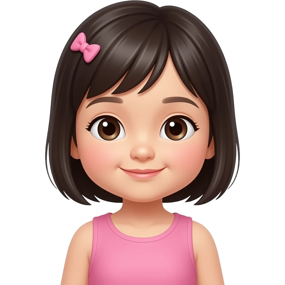Asian baby girl emoji