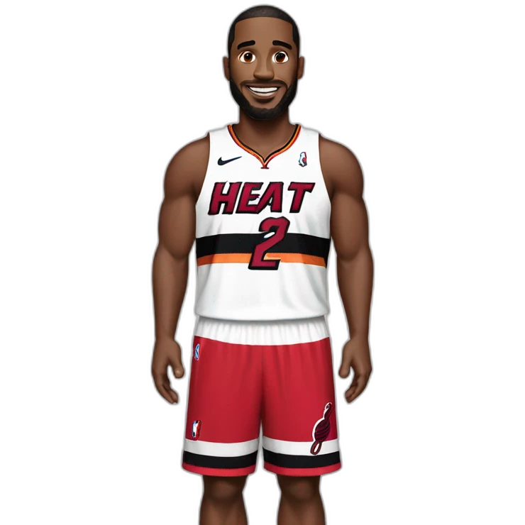 patrick wearing red miami heat jersey emoji