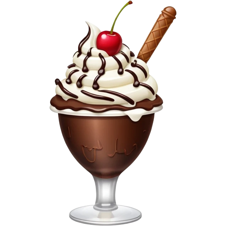 Ice Cream Chocolate Sundae with Cherry


 emoji
