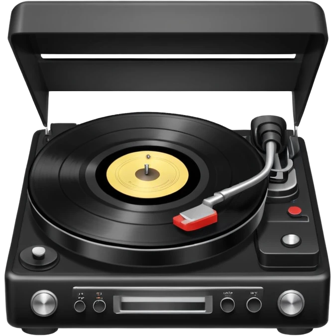 a record player spinning emoji