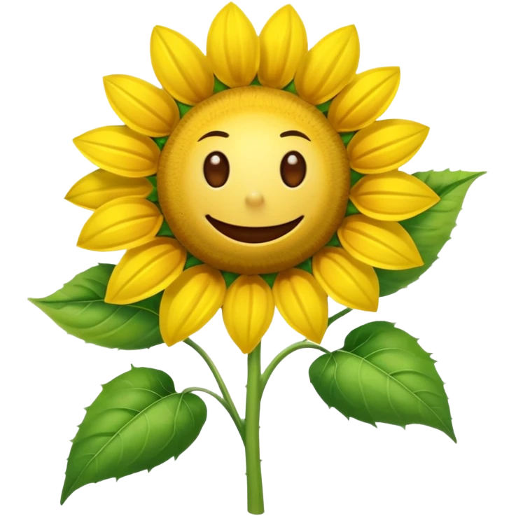 An exact  picture of the sunflower from Plants vs. Zombies emoji