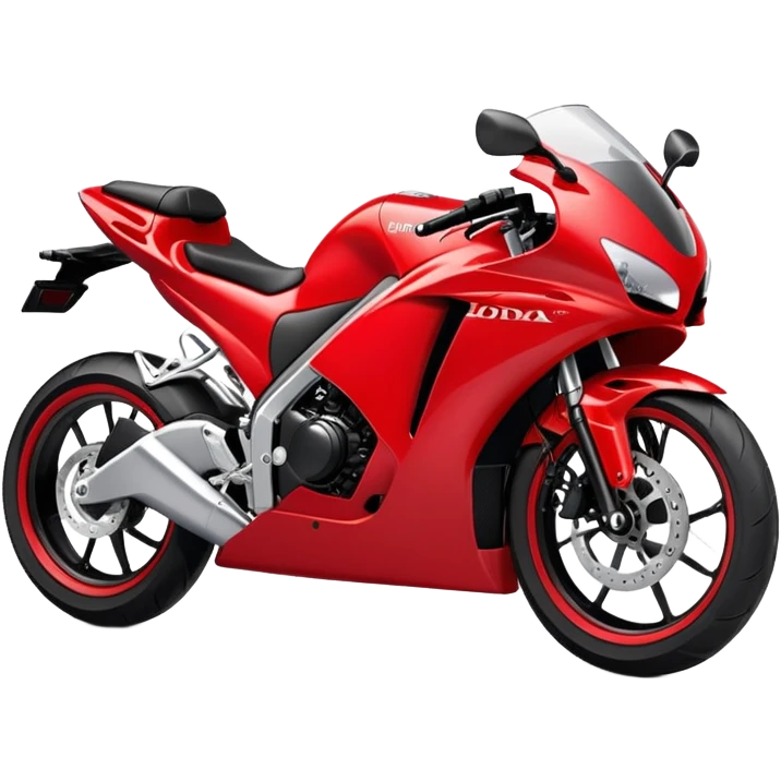 Red honda sports bike  emoji
