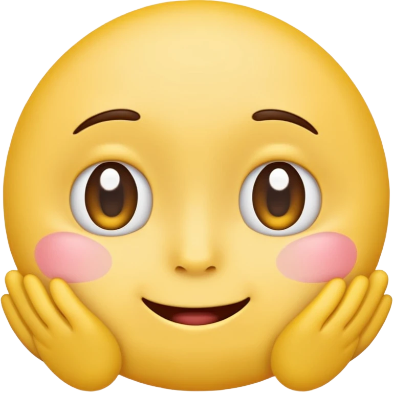 blushing face with nails and feets behind taka original emoji nie morda człowieka tylko ta buźka żółta ☺️ emoji