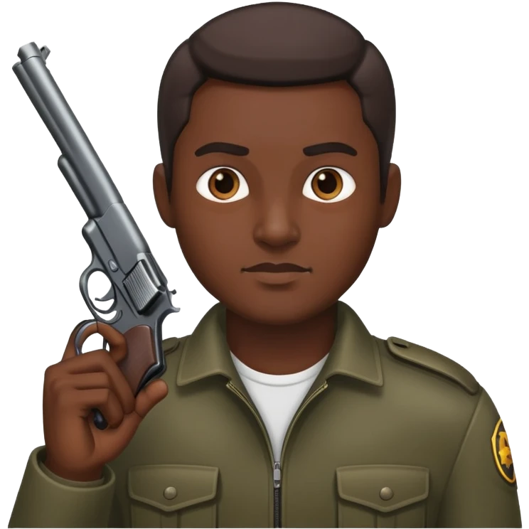 вор с пистолетом emoji