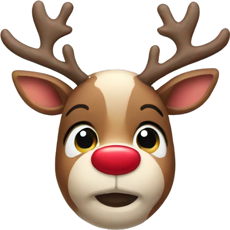 Cute reindeer emoji