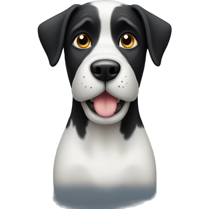 dog with black schnauz emoji