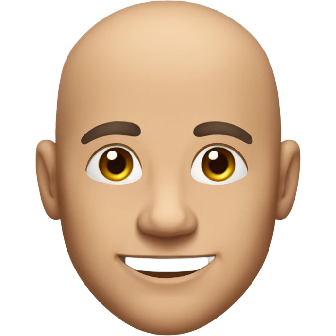 Male bald sexy emoji