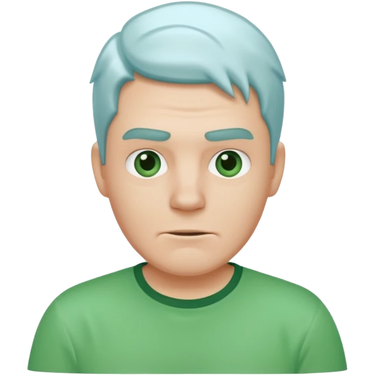 ice man with green shirt emoji