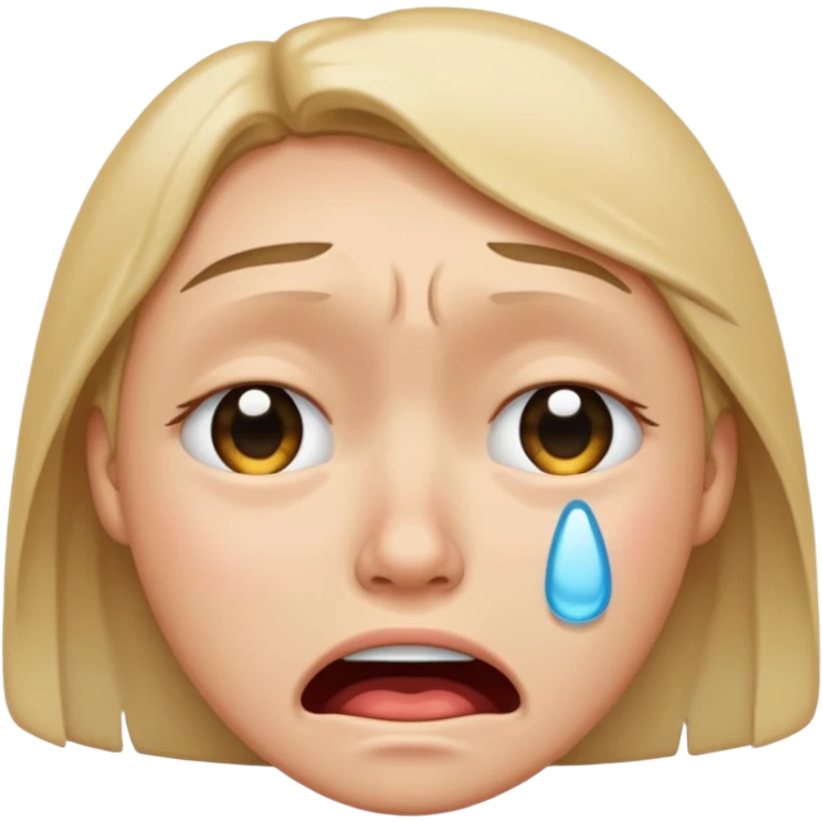 crying face emoji, expressive and clear emoji