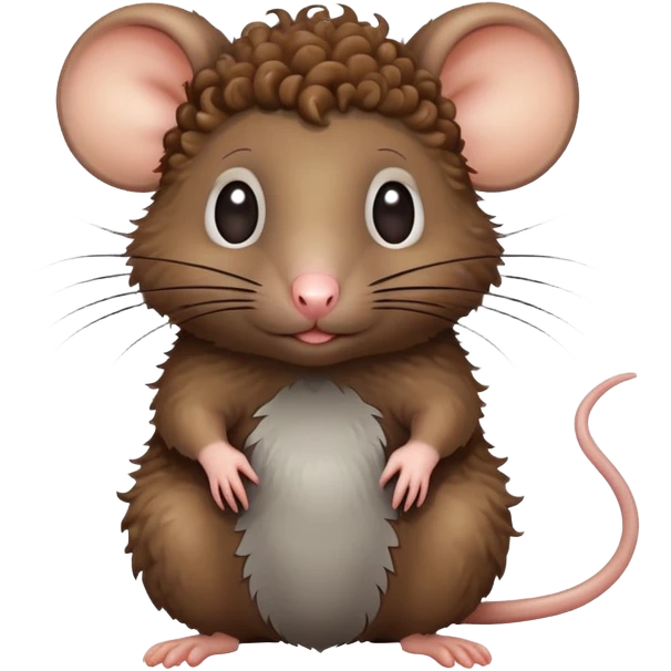 rat with curly hair emoji
