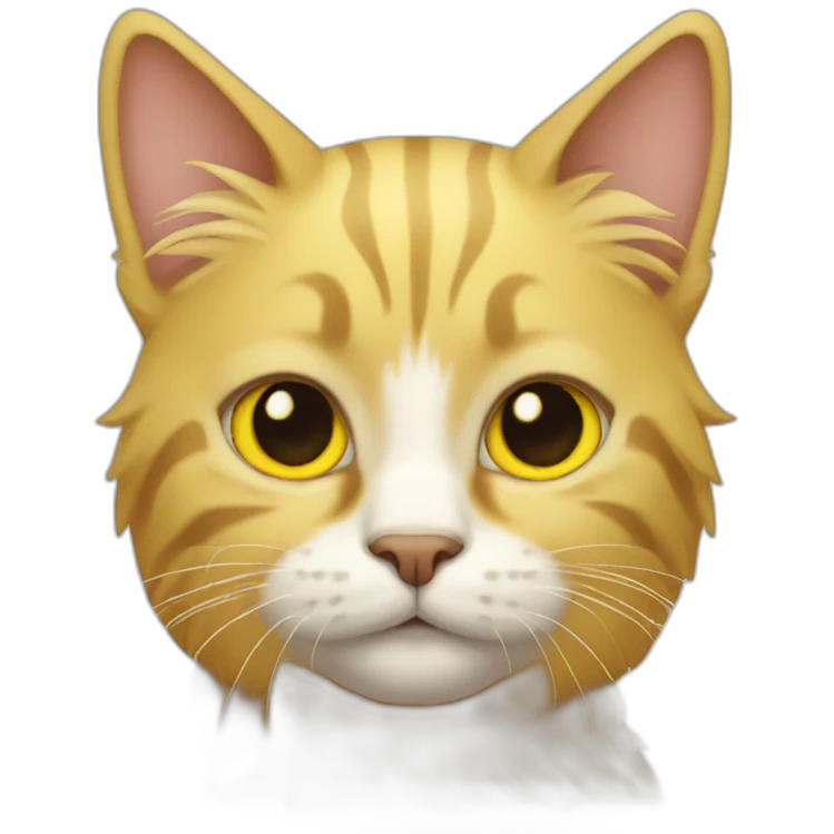 cat with yellow hair emoji