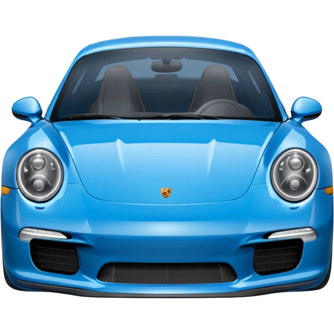 Porsche 911 bleue marine emoji