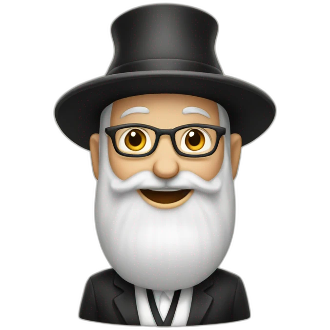Rabbi loubavitch saying hello emoji