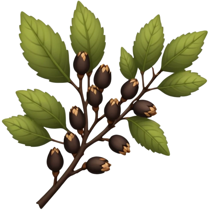 black alder buds emoji