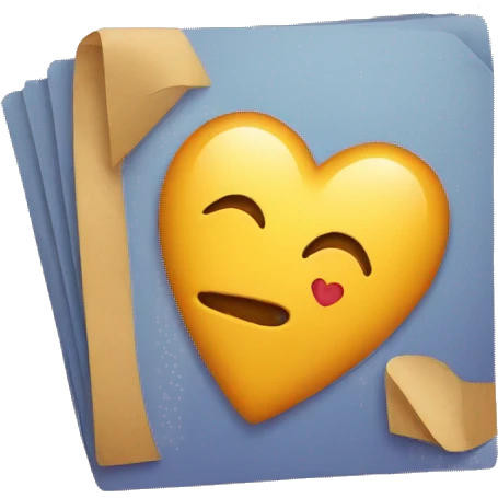 heart with a letter s emoji