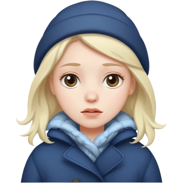 very cold girl emoji