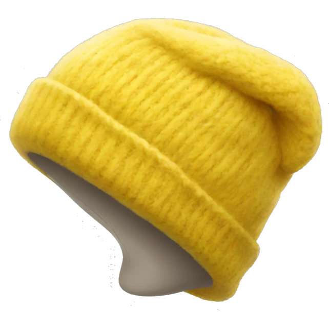 yellow winter hat emoji