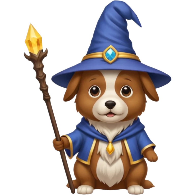 Dog wizard emoji