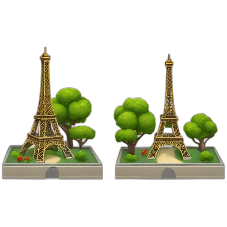 paris tour eiffel détruite emoji