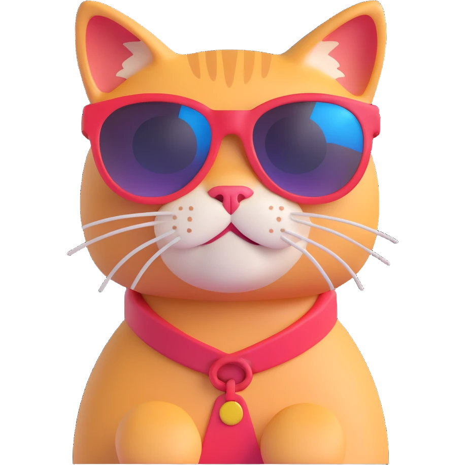 cat wearing sunglasses emoji